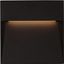 Casa Collection 8.25'' Square Black Aluminum LED Step Light