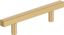 Champagne Bronze Modern Cabinet Pull, 3-3/4 inch