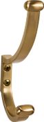 Honey Bronze Double Wall-Mounted Metal Hook