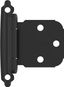 Matte Black Variable Overlay Self-Closing Cabinet Hinges