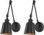 Brunswick Oil-Rubbed Bronze Adjustable Swing Arm Wall Sconce Set