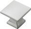 Satin Nickel Square Cabinet Knob 1-1/4 Inch 10-Pack