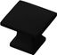 Matte Black Square Metal Cabinet Knob 10-Pack