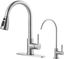 Brushed Nickel Stainless Steel Pull-out Spray Kitchen Faucet Set