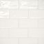 Marin Glossy White Ceramic Subway Wall Tile