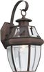 Antique Bronze Outdoor Wall Lantern with Clear Glass Shade