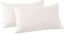 King White Cotton Linen Blend Embroidered Pillowcase Pair