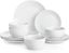 Amelia 12-Piece Off-White Porcelain Dinnerware Set