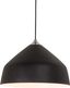 Astro Modern Matt Black Cone Pendant Light 81"x11.81"