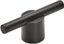 Matte Black Aluminum Modern Cabinet Bar Pull with Mounting Hardware