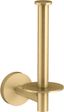 Vibrant Brushed Brass Vertical Toilet Paper Holder