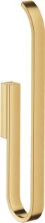 Brushed Gold Vertical Metal Toilet Paper Holder