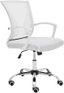 Zuna White Mesh Mid-Back Adjustable Swivel Task Chair