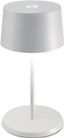 White Aluminum Cordless Touch Table Lamp for Indoor/Outdoor Use