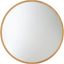 Gold Round Metal Frame Accent Mirror, 32 Inch