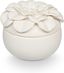 White Ceramic Flower Soy Candle with Lavender Scent