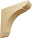 Small Alder Wood Decorative Corbel Bracket, 6" x 6"