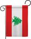 Lebanon Patriotic Rectangular Multi-Color Garden Flag