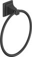 Matte Black Metal Wall Mounted Towel Ring