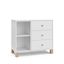 White and Driftwood 3 Drawer Combo Nursery Dresser