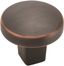 Oil Rubbed Bronze Round Cabinet Knob with Mounting Hardware