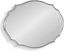 Leanna 18x24 Silver Scalloped Oval Wall Mirror