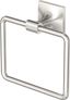 Satin Nickel Wall Mounted Square Towel Ring