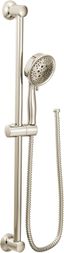 Polished Nickel Adjustable Handheld Showerhead with Slide Bar