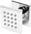 Polished Chrome Square Adjustable Shower Body Spray