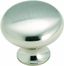 Sterling Nickel Round Cabinet Knob with Mounting Hardware