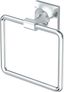 Chrome Square Wall Mounted Towel Ring