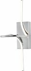 Sketch 23.5" Chrome Minimalist LED Vanity Wall Sconce