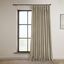 Light Beige Velvet Room-Darkening Curtain Panel 100" x 108"