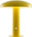 Suillius 11" Satin Yellow Cordless Metal Dome Table Lamp