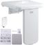 White Foldable ABS Wall Mounted Shower Seat