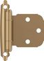 Champagne Bronze Variable Overlay Self-Closing Cabinet Hinges