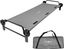 Grey Portable Steel Frame Cot with Carry Bag