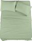 Sage Green Queen Microfiber 4-Piece Bed Sheet Set