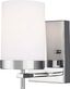 Zire Minimalist Chrome Cylinder Wall Sconce, Direct Wired