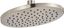 Brushed Nickel 8-Inch Round Rain Showerhead