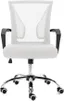 Zuna Mid-Back Swivel Task Chair in Sleek White & Black