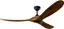 Midnight Black and Dark Walnut 60-Inch Smart Ceiling Fan