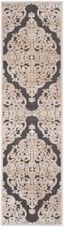 Stone and Anthracite Rectangular Wool Viscose Rug