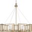 Marco 35.5" Gold and Bronze 8-Light Chandelier