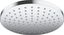 Modern Jet Black 8'' Rain Showerhead with Chrome Filter