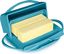 Aqua Flip-Top Butter Dish with Matching Spreader