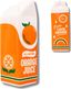 Retro Orange Juice Carton Porcelain Vase