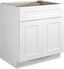 Brookings White Shaker Base Kitchen Cabinet with Drawer