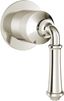 Polished Nickel Wall-Mounted Lever Diverter Valve Trim