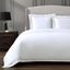 Queen White Cotton Sateen Duvet Cover Set with Embroidery